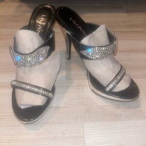 Swarovski Rhinestone Buckle Strap High Heels🌟SALE🌟‼️